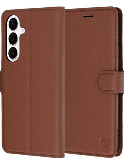 Techsuit - Leather Folio - Samsung Galaxy S26 Fe / S25 Fe - Brown