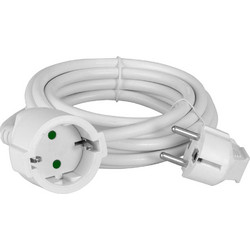 POWERTECH μπαλαντέζα ρεύματος PT-888, 1x schuko, 16A, 3m, λευκή