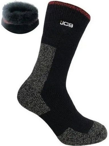 JCB JCB000104 Thermasocks Μάρο-Γκρί Κάλτσες Θερμικές Εργασίας Ανδρικές 1 Ζεύγος 39-43