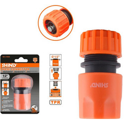 Shind Ταχυσυνδεσμος με Βαλβιδα Στοπ 1/2" (Shi-37692) (Shi37692)