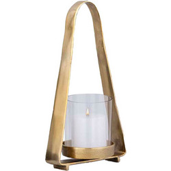 LIBERTA LUMINUS ΦΑΝΑΡΙ 35x11.5x19cm ΑΛΟΥΜΙΝΙΟ ΧΡΥΣΟ ΓΥΑΛΙ