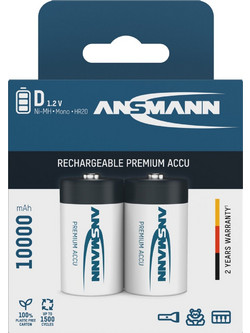 Ansmann Rechargeable D 9300mAh 2τμχ