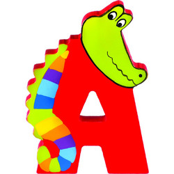 Ξύλινο Γράμμα A Alphabet Letters Orange Tree Toys