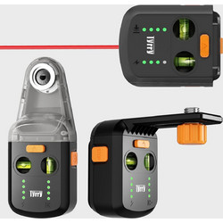 Tyrry DC10 4-in-1 Επαναφορτιζόμενο Laser Αλφάδι με Βάση Τοίχου & Συλλέκτη Σκόνης
