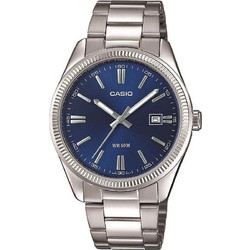 Casio Ανδρικό Ρολόι με Ασημί Μεταλλικό Μπρασελέ MTP-1302PD-2AVEF