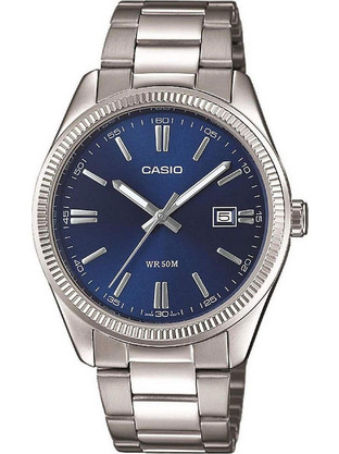 Casio Ανδρικό Ρολόι με Ασημί Μεταλλικό Μπρασελέ MTP-1302PD-2AVEF