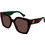 Gucci GG1300/S 002 Γυναικεία Γυαλιά Ηλίου Τετράγωνα Κοκάλινα Μαύρα με Καφέ Polarized Φακό