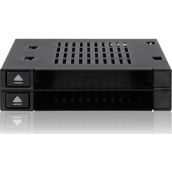 Icy Dock flexiDOCK Dual 2.5 Inch SSD Dock Trayless Hot-Swap SATA/SAS Mobile Rack for External 3.5 Inch Bay Μαύρο (MB522SP-B) MB522SP-B