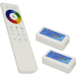 Ασύρματος LED RGB Controller με Χειριστήριο Αφής 2.4G RF για Δυο Group 12v (288w) - 24v (576w) DC GloboStar 04142