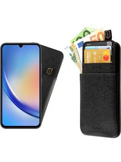 IDOL 1991 ΘΗΚΗ SAMSUNG A34 5G A346 6.6" ANTI-RFID LEATHER SMART WALLET BLACK