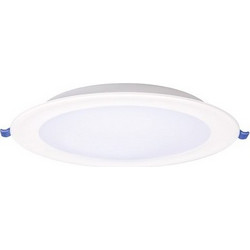 POWERTECH LED φωτιστικό downlight PT-1559, 9W, Φ116x25mm, 4000K, 765lm, λευκό
