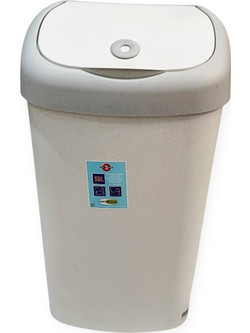 Gio Style Καλάθι Απλύτων Πλαστικό Γκρι Ανοιχτό 50lt 8009115021858