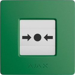 AJAX MANUAL CALL POINT GREEN Αισθητήρας μπουτόν Συναγερμών σε Πράσινο Χρώμα