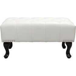 ΤΑΜΠΟΥΡΕ ΥΠΟΠΟΔΙΟ T.CHESTERFIELD EMMA HM226.02 PU ΛΕΥΚΟ-ΜΑΥΡΑ ΠΟΔΙΑ 80x44x39Yεκ