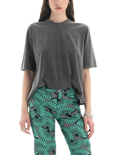 CREW NECK OVERSIZE T-SHIRT WOMEN FOUR MINDS X BLACK & BLACK
