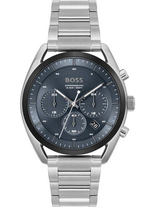 Hugo Boss Ανδρικό Ρολόι Χρονογράφος με Ασημί Μεταλλικό Μπρασελέ 1514093