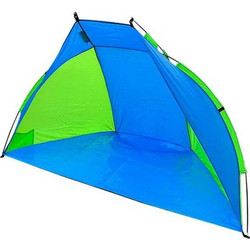 LUX UV POP UP TENT SINGLE DOOR 2-3 PEOPLE BLUE GREEN