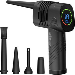 GOOBAY GOOBAY ηλεκτρικό air duster 61667, LED οθόνη, 46.8W, 2000mAh, μαύρο