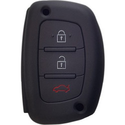 UNBRANDED Θήκη κλειδιού για αυτοκίνητα Hyundai 1007-02, εύκαμπτη, μαύρη