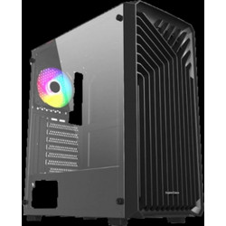 Supercase 15A Odin Black Midi Tower Κουτί Υπολογιστή με Πλαϊνό Παράθυρο