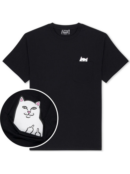 Μπλούζα κοντομάνικη Lord Nermal Pocket Tee RIPnDIP Μαύρο