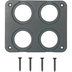 POWERTECH πάνελ πρίζας για σκάφη +amp οχήματα PTL-016, 4 θέσεις, 102x85mm