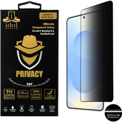 IDOL 1991 PRIVACY ANTISPY TEMPERED GLASS SAMSUNG S26 5G 6.3in 9H 0.25mm 3D SEMI CURVED EDGE GLUE FINGER UNLOCK BLACK IDOL 1991