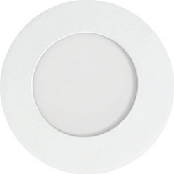 525918 ΦΩΤΙΣΤΙΚΟ ΧΩΝΕΥΤΟ LED SLIM 3W 85-265V 3CCT Φ90 ΛΕΥΚΟ PLUS