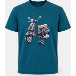 Ανδρικό T-Shirt Cotton4all VESPA 26-413 - Πετρόλ