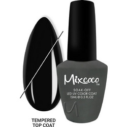 Mixcoco Tempered Top Coat Ημιμόνιμο Βερνίκι Νυχιών 15ml