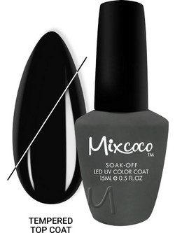 Mixcoco Tempered Top Coat Ημιμόνιμο Βερνίκι Νυχιών 15ml