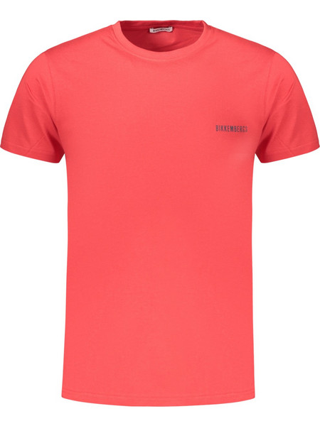 BIKKEMBERGS MEN'S SHORT-SLEEVED T-SHIRT, RED Κόκκινο