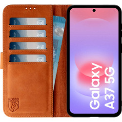 Rosso Deluxe Θήκη Πορτοφόλι Brown (Samsung Galaxy A37)