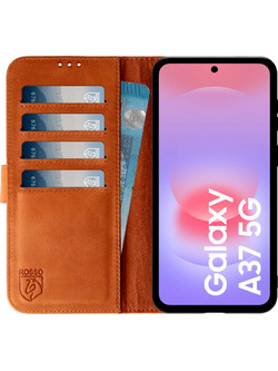 Rosso Deluxe Θήκη Πορτοφόλι Brown (Samsung Galaxy A37)