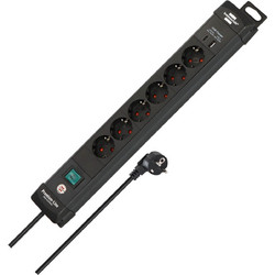 Πολύπριζο Premium Line Brennenstuhl - 6x Schuko - 1x USB-A 18W , 1x USB-C 30W - Διακόπτη On/Off - Καλώδιο 3m - Black 150179
