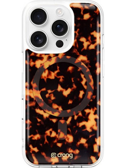 Crong Deluxe Mag Cover - Iphone 16 Pro Magsafe Case (Tortoise) - (CRGDLMIP1663PTOR)