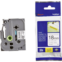 Brother TZe-S241 Labelling Tape Cassette - Black on White Strong Adhesive, 18mm wide (TZES241) (BROTZES241)