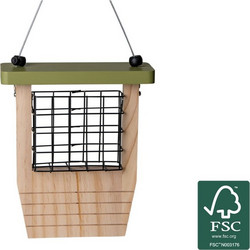 Emma's Garden Suet Cake Feeder Wood FSC(R) Ξύλινος Τροφοδότης για Μπλοκ Λίπους 20x7.5x25cm