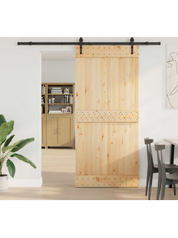 vidaXL Πόρτα Εσωτερική Συρόμενη Ξύλινη 95x210cm 3445297