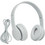 Ezra BH05 Ενσύρματα Ακουστικά On Ear με Noise Canceling Λευκά