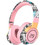 Graffiti SN-29 Ασύρματα Bluetooth Ακουστικά Over Ear Ροζ