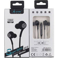 X-one K010 Handsfree In-Ear 3.5mm Black