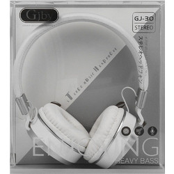 GJBY GJ-30 Ενσύρματα & Ασύρματα Bluetooth Ακουστικά On Ear Λευκά