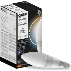 Smart λάμπα Calex E14, κερί B35, λευκό WiFi (Tuya)