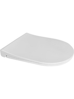 Stewe Home Καπάκι Λεκάνης D-Shape Πλαστικό Soft Close Λευκό STE-015250-P15250