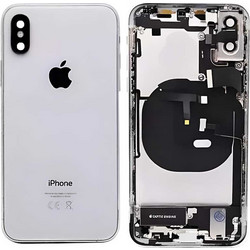 Γνήσιο Καπάκι Μπαταρίας - Πλαίσιο Μαύρο iPhone XS Max Original Housing - Frame Silver