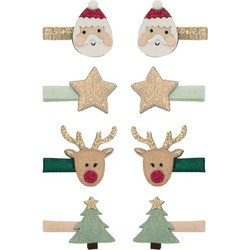 Mimi & Lula Χριστουγεννιάτικα Μίνι Κλιπ Santa & Rudolf