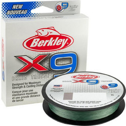 Berkley X9 Braid (Σκούρο Πράσινο Νήμα) 0.10mm / 9kg / 300M