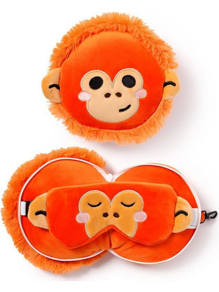 Μαξιλάρι Και Μάσκα Ταξιδιού Puckator Relaxeazzz Orangutan CUSH316
