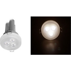 Led σποτ χωνευτό 3x3W θερμό φως δέσμης 45 με γυαλί οπαλίνα χωρίς τροφοδοτικό - 21-713345000